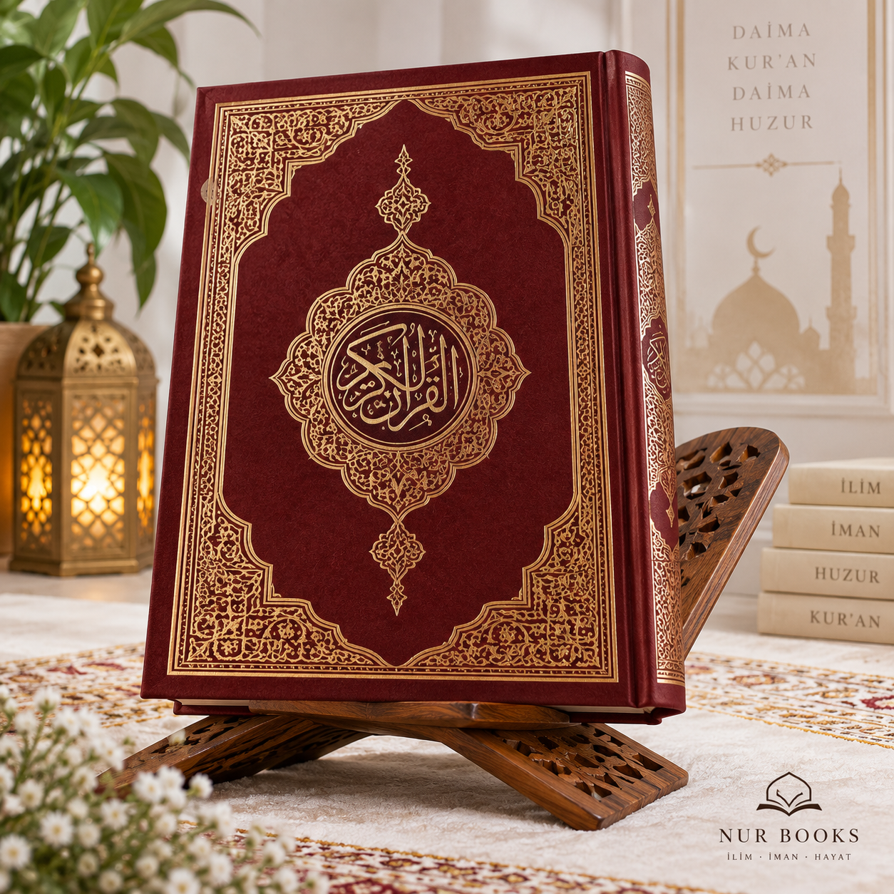 Rahle-Ausgabe des Korans – Bordeauxrot